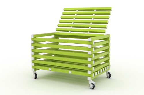 Корзина для акваинвентаря с крышкой 120х80х70см