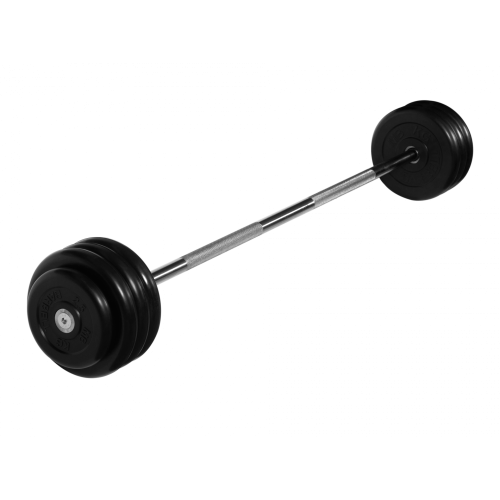 Штанга неразборная 40 кг черная MB Barbell MB-BarMW-B40