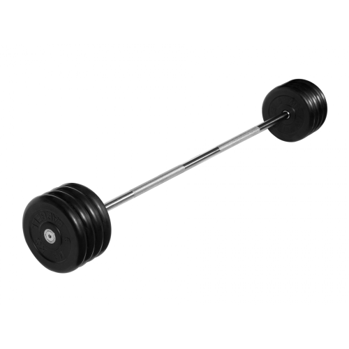 Штанга неразборная 45 кг черная MB Barbell MB-BarMW-B45