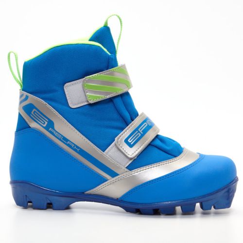 Лыжные ботинки SPINE SNS Relax (синт.кожа) сине-зеленый Лыжные ботинки SPINE SNS Relax (синт.кожа) сине-зеленый