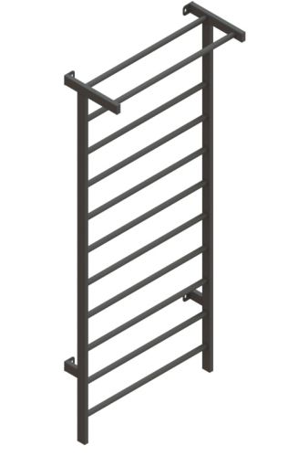 Стенка гимнастическая металлическая (с турником) 2400х1000 СТ-68