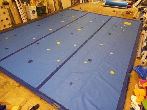 Акробатический надувной ковер высотой 6х6х0,3 м