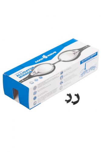 Очки для плавания MADWAVE Alligator mirror (черный)#2