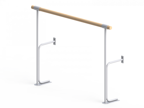 Хореографический (балетный) станок напольный пристенный однорядный 2000 мм (бук) СТ-90 Хореографический (балетный) станок напольный пристенный однорядный 2000 мм (бук) СТ-90
