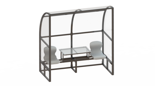 Кабинка для резервного судьи с 2-мя стульями и столиком СТ-12