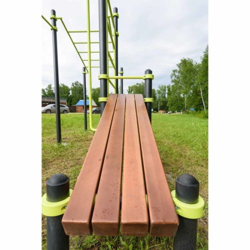 Воркаут (рукоход, швед. стенка, 2 переклад., переклад. верт., накл. скамья, брусья) ZAVODSPORTA W237#9