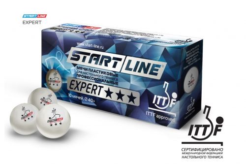 Мяч для настольного тенниса START LINE 40+ EXPERT 3* ITTF (10 шт.)