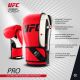 Перчатки боксерские тренировочные для спаринга UFC Pro Fitness Black#5 Перчатки боксерские тренировочные для спаринга UFC Pro Fitness Black#5