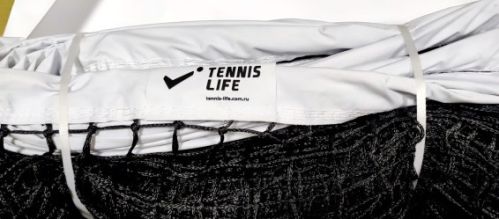 Сетка для большого тенниса TENNIS LIFE TN2-3,5 мм 12,7х1,05 м (двойное плетение) с тросом#2