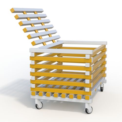 Корзина для хранения акваинвентаря 1200х800х700 мм (без колес)#4