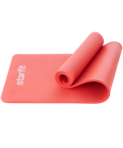 Коврик для йоги и фитнеса STARFIT FM-301 NBR 183x61х1,5 см (коралловый)