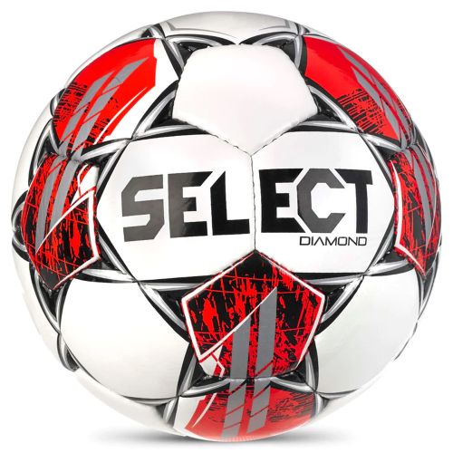 Мяч футбольный SELECT Diamond V23 №4 (ТПУ) бело-красный Мяч футбольный SELECT Diamond V23 №4 (ТПУ) бело-красный