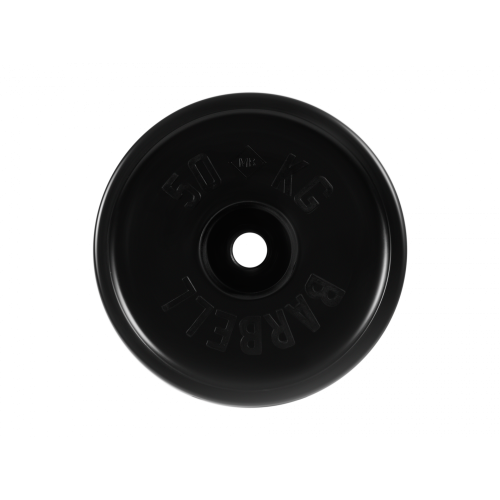 Диск обрезиненный евро-классик 50кг, d=51мм (черный) MB Barbell MB-PltBE-50