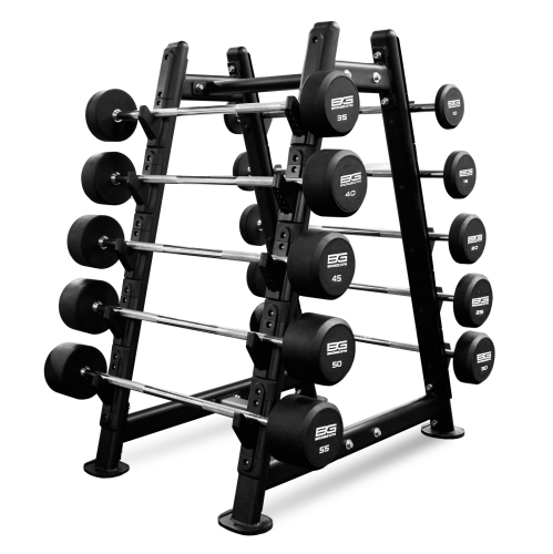 Набор обрезиненных штанг BRONZE GYM BGBBS 10-55 кг (10 шт., шаг 5 кг)