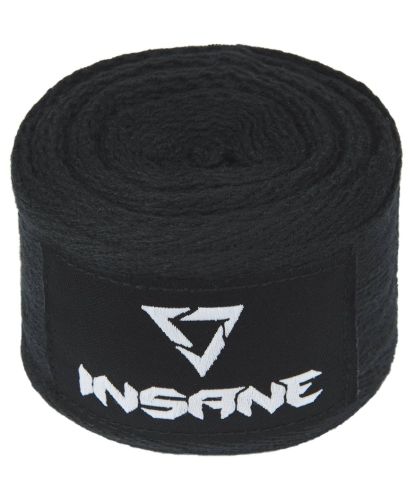 Бинт боксерский INSANE CRUSHER IN24-HW600 (хлопок) черный#3 Бинт боксерский INSANE CRUSHER IN24-HW600 (хлопок) черный#3