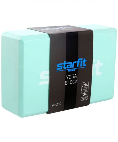 Блок для йоги STARFIT Core YB-200 EVA 22,5х15 см (мятный)#2 Блок для йоги STARFIT Core YB-200 EVA 22,5х15 см (мятный)#2