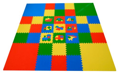 Мягкий пол универсальный "Транспорт" 1х1 м
