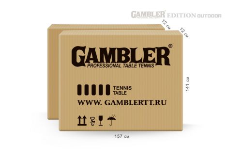 Всепогодный теннисный стол GAMBLER Edition Outdoor BLUE GTS-4 (с сеткой)#7 Всепогодный теннисный стол GAMBLER Edition Outdoor BLUE GTS-4 (с сеткой)#7
