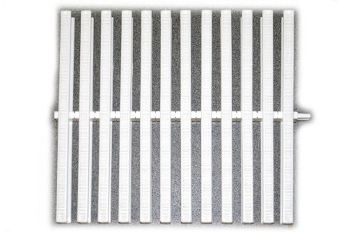Решетка для переливных каналов (1 замок) белая Решетка для переливных каналов (1 замок) белая