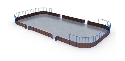 Хоккейная площадка 60х30 м фанера Хоккейная площадка 60х30 м фанера