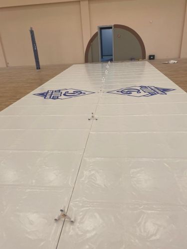 Система деления зала с электроприводом и сдвоенным полотном 20-25 м СТ-287#5 Система деления зала с электроприводом и сдвоенным полотном 20-25 м СТ-287#5