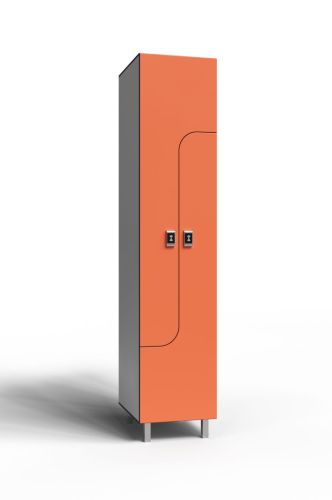 Шкаф для раздевалок HPL пластик Z 2-1 (1 секция) 1900х400х500 мм#9
