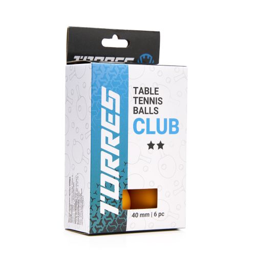 Мяч для настольного тенниса TORRES Club 2* (6 шт.) оранжевый#3