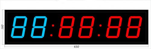 Табло для кроссфита 650x160 мм 0.5 Кд