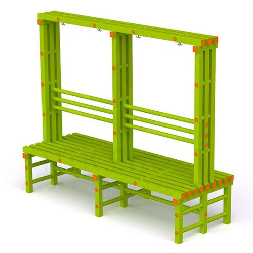 Скамья-вешалка 2-сторонняя 2000х734х1700мм Скамья-вешалка 2-сторонняя 2000х734х1700мм