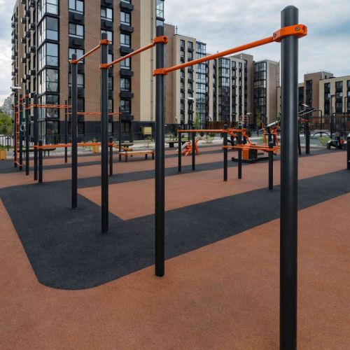 Перекладины разноуровневые для подтягивания из виса на высокой перекладине  ZAVODSPORTA W311 GTO#3 Перекладины разноуровневые для подтягивания из виса на высокой перекладине  ZAVODSPORTA W311 GTO#3