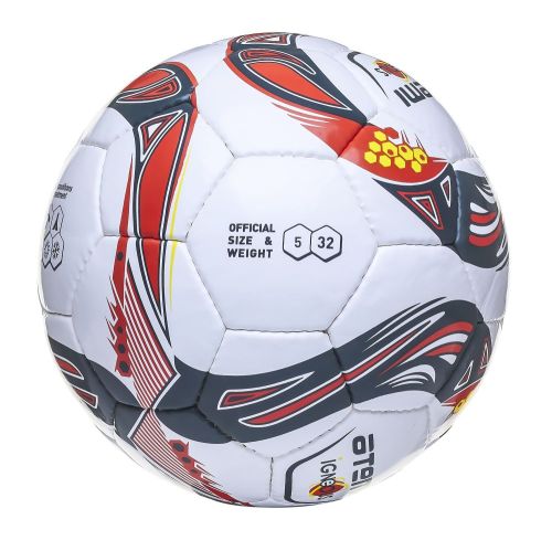 Мяч футбольный ATEMI IGNEOUS №5 (ПУ+ПВХ) бело-серо-оранжевый#3 Мяч футбольный ATEMI IGNEOUS №5 (ПУ+ПВХ) бело-серо-оранжевый#3