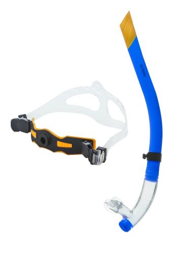 Трубка для плавания ATEMI фронтальная, тренировочная (синяя) M/L#2 Трубка для плавания ATEMI фронтальная, тренировочная (синяя) M/L#2