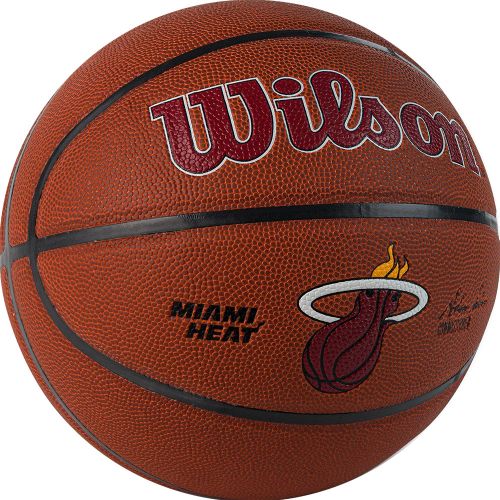 Мяч баскетбольный WILSON NBA Mia Heat №7 (композит)#2 Мяч баскетбольный WILSON NBA Mia Heat №7 (композит)#2
