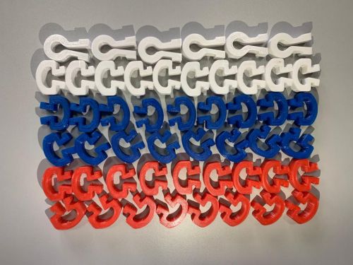 Клипсы для алюминиевых ворот "Триколор" (50 шт.) СТ-263#3 Клипсы для алюминиевых ворот "Триколор" (50 шт.) СТ-263#3