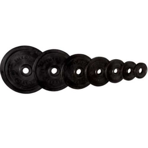 Диск олимпийский 5 кг обрезиненный чёрный V-SPORT LB-5 Диск олимпийский 5 кг обрезиненный чёрный V-SPORT LB-5