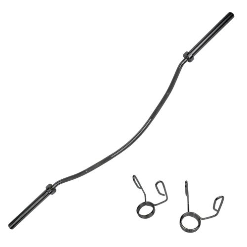 Гриф олимпийский изогнутый BRONZE GYM BGBRB25B 20 кг (с замками)#3