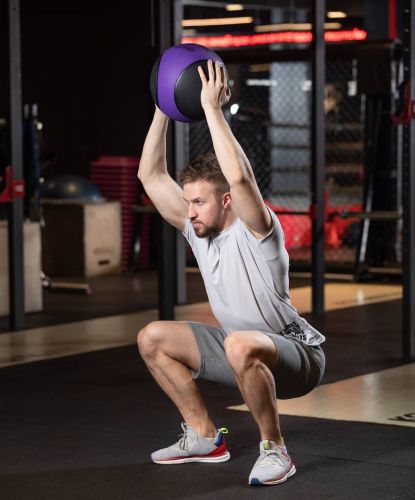 Медбол высокой плотности STARFIT GB-702 6 кг (фиолетовый)#4