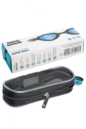 Очки для плавания MADWAVE RAPID TECH L (черный)#4