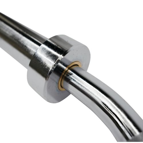 Гриф олимпийский изогнутый BRONZE GYM BGBRB25B 20 кг (с замками)#4