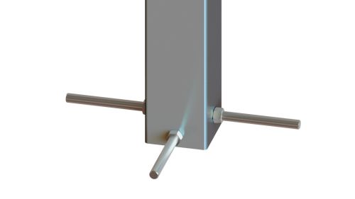 Стойка для заградительной сетки L=4 м СТ-448#3