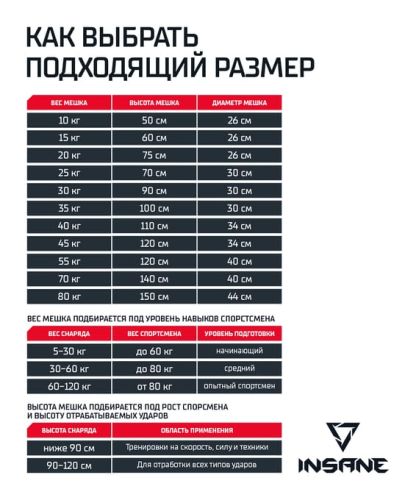 Мешок боксерский INSANE PB-01 150 см, 80 кг (тент)#2 Мешок боксерский INSANE PB-01 150 см, 80 кг (тент)#2