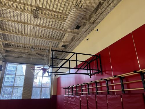 Щит баскетбольный тренировочный 1200х900 из поликарбоната 10 мм (на раме) СТ-48#4