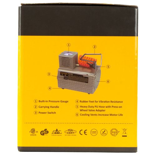 Компрессор электрический VOLCANO PM250 95Вт (в к-те 3 иглы, переходник на иглы)#6