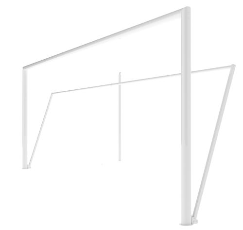 Складная оцинкованная нижняя рама для удержания сетки на земле (для ворот 5,6х2,35 м) СТП-214