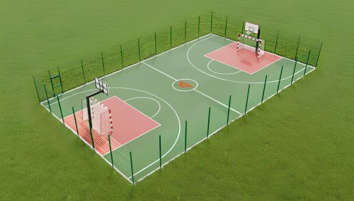 Универсальная мини спортивная площадка 9х17 м