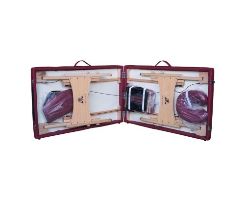 Массажный стол DFC NIRVANA Optima (дерев. ножки) винный (Wine)#2 Массажный стол DFC NIRVANA Optima (дерев. ножки) винный (Wine)#2