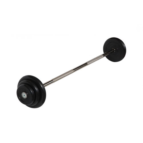 Штанга неразборная 22,5кг черная MB Barbell MB-BarMW-B22,5