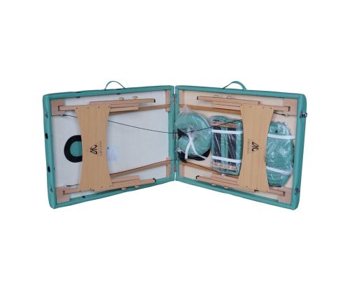 Массажный стол DFC NIRVANA Relax (дерев. ножки) зеленый (Green)#2 Массажный стол DFC NIRVANA Relax (дерев. ножки) зеленый (Green)#2