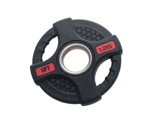 Диск олимпийский обрезиненный с двумя хватами Original FitTools FT-2HGP
