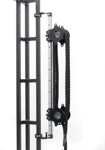 Тренажёр для канатов "Двойная бочка" с регулировочной стойкой